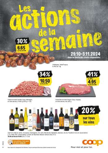 Prospekte Coop - 29.10.2024 - 3.11.2024.