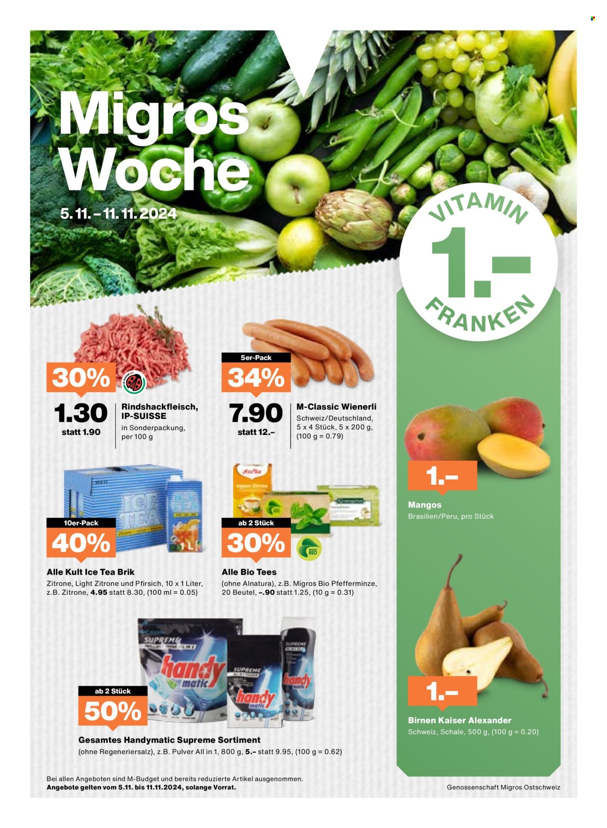 Volantino Migros - 5.11.2024 - 11.11.2024. Pagina 1
