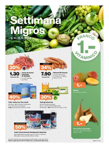 Volantino Migros - 5.11.2024 - 11.11.2024.
