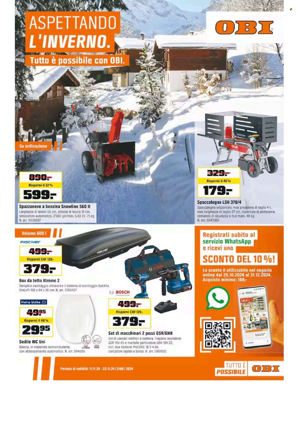 Volantino OBI - 11.11.2024 - 23.11.2024. Pagina 1