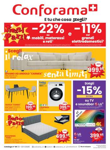 Prospekte Conforama - 12.11.2024 - 23.11.2024.
