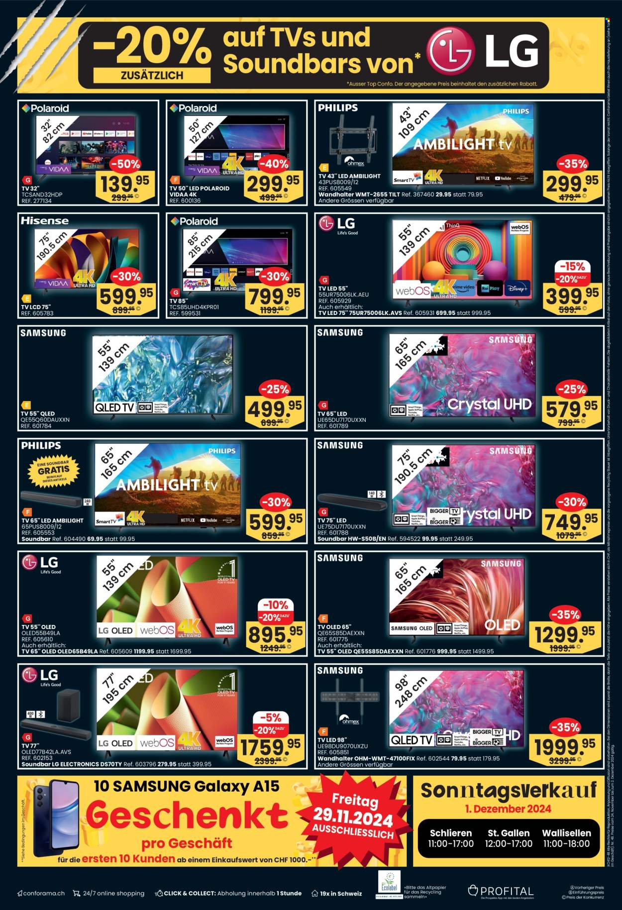 Volantino Conforama - 24.11.2024 - 2.12.2024. Pagina 12
