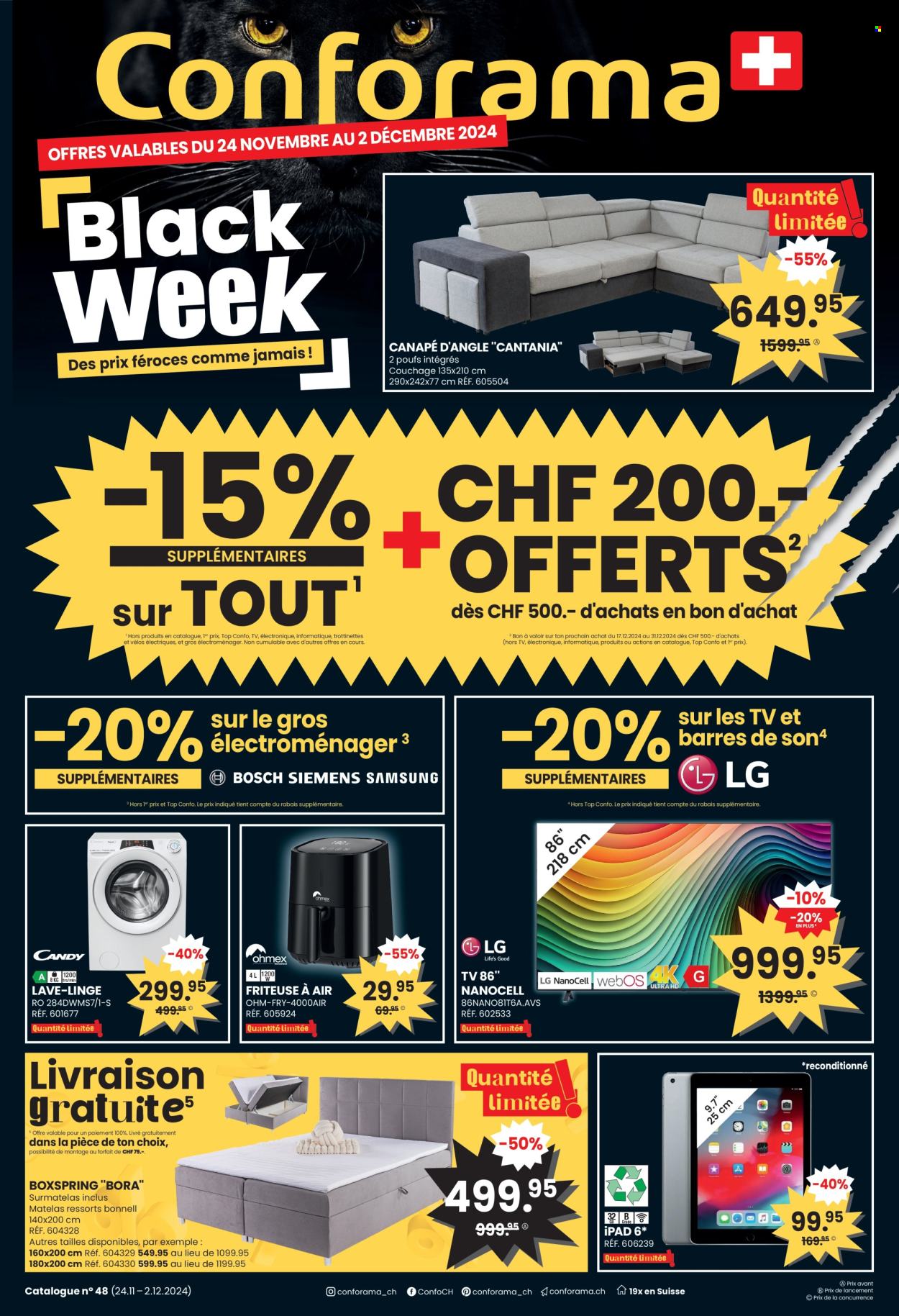 Catalogue Conforama - 24.11.2024 - 2.12.2024. Page 1
