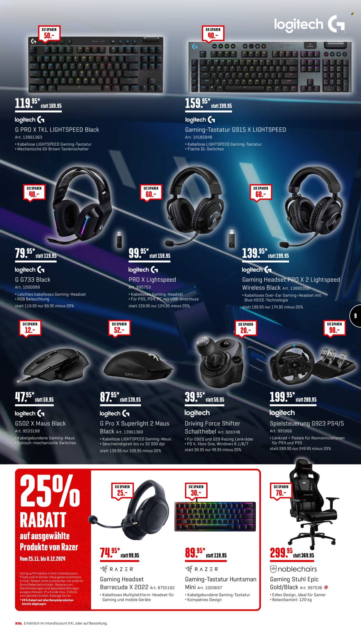 Prospekt Interdiscount - 2.12.2024 - 8.12.2024. Seite 9