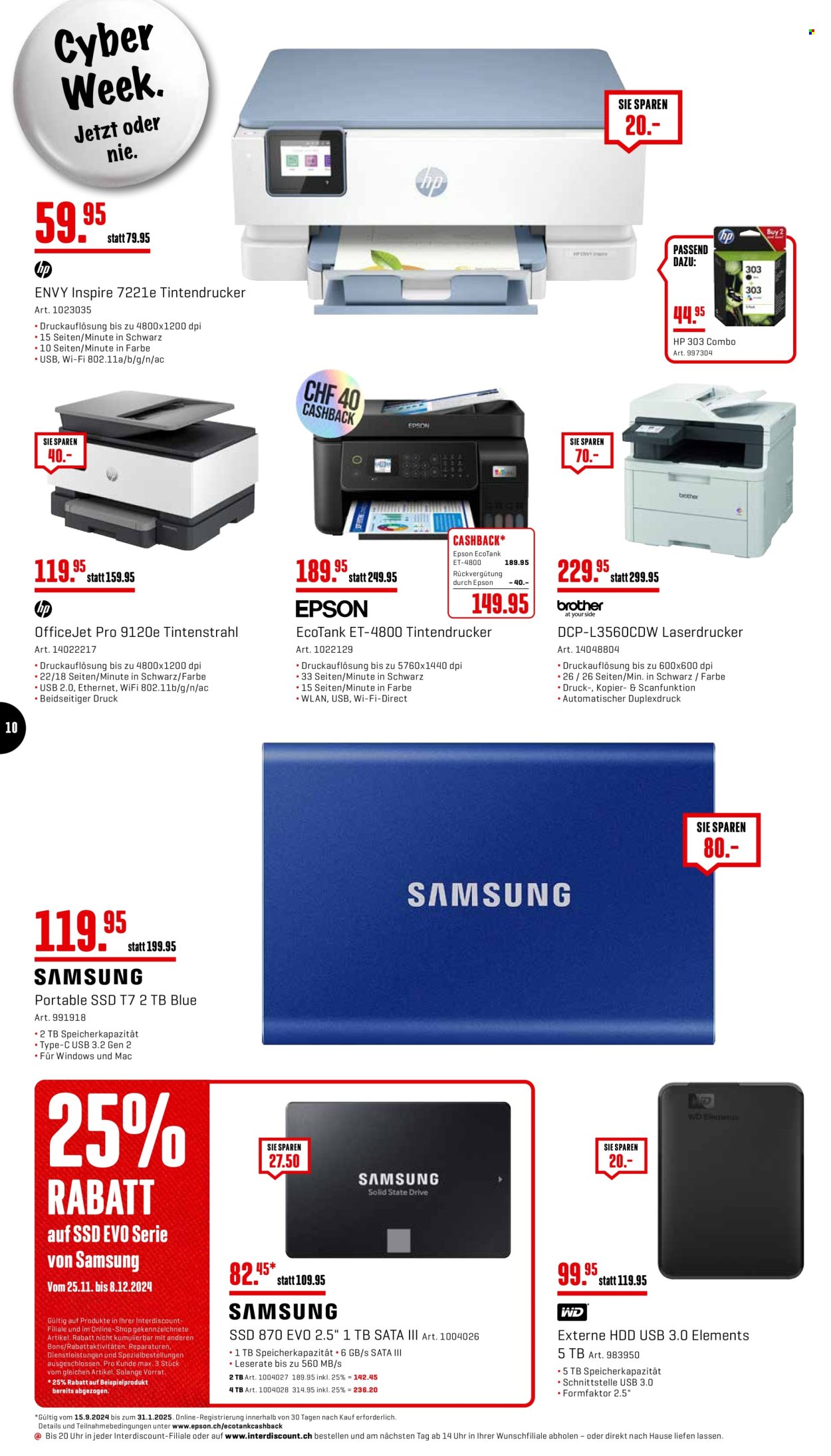 Prospekt Interdiscount - 2.12.2024 - 8.12.2024. Seite 10