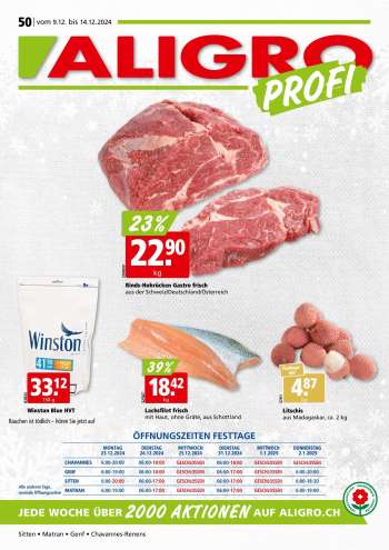 Prospekte ALIGRO - 9.12.2024 - 14.12.2024.