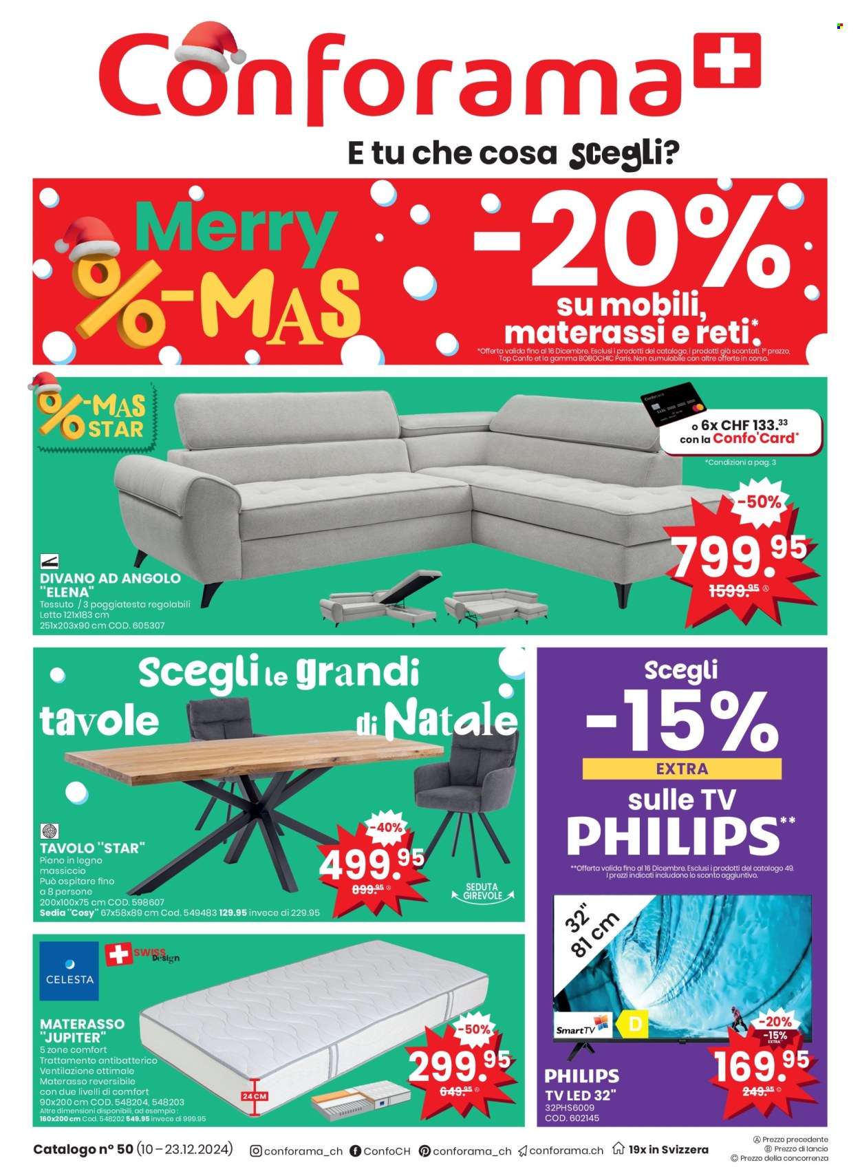 Prospekt Conforama - 10.12.2024 - 23.12.2024. Seite 1