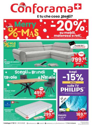 Prospekte Conforama - 10.12.2024 - 23.12.2024.