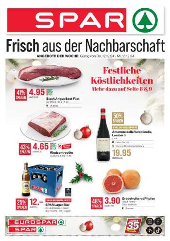 Prospekte SPAR - 12.12.2024 - 18.12.2024.
