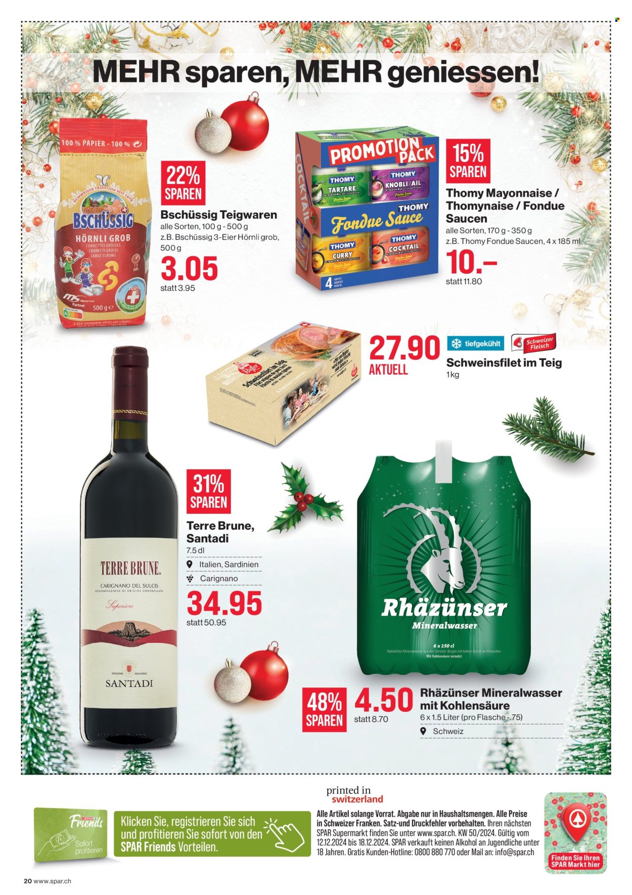 Prospekt SPAR - 12.12.2024 - 18.12.2024. Seite 20