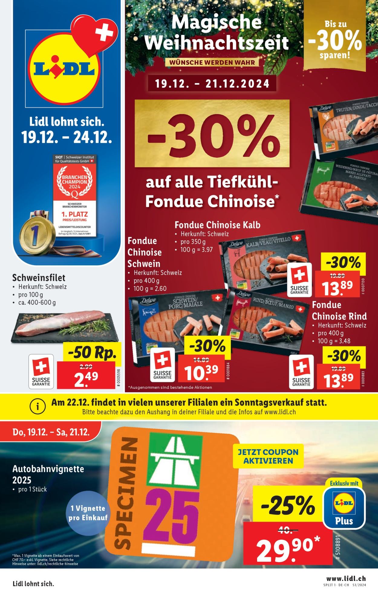 Volantino Lidl - 19.12.2024 - 24.12.2024. Pagina 1