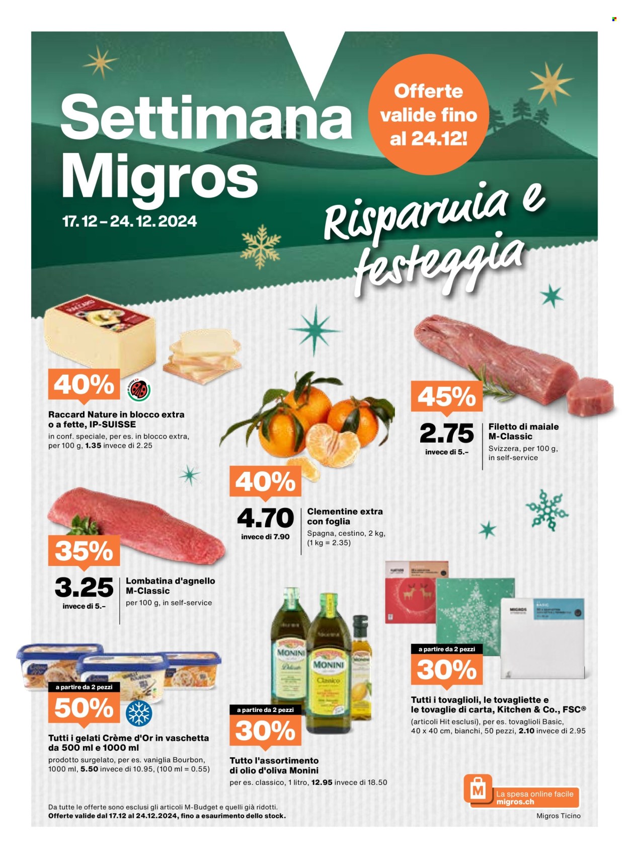 Volantino Migros - 17.12.2024 - 24.12.2024. Pagina 1