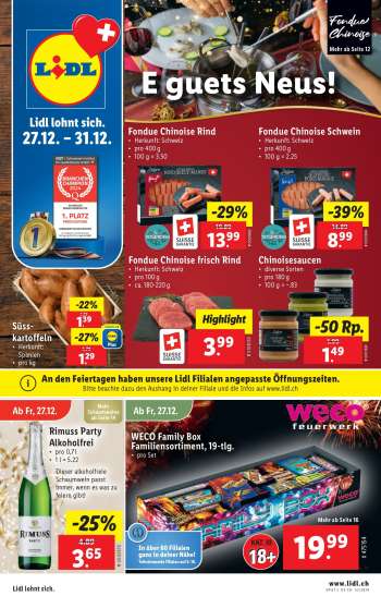 Volantino Lidl - 27.12.2024 - 31.12.2024.