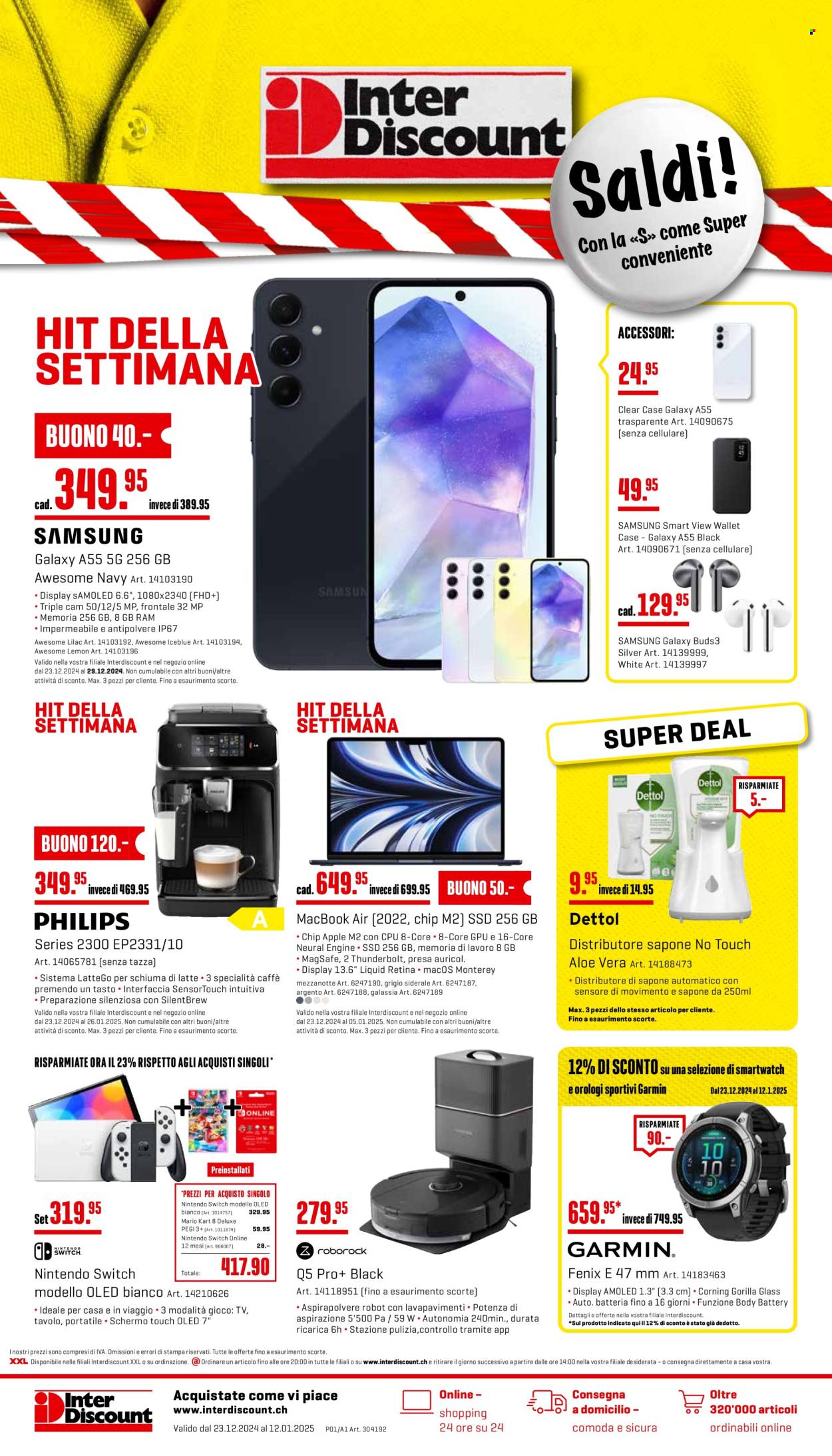 Prospekt Interdiscount - 23.12.2024 - 12.1.2025. Seite 1