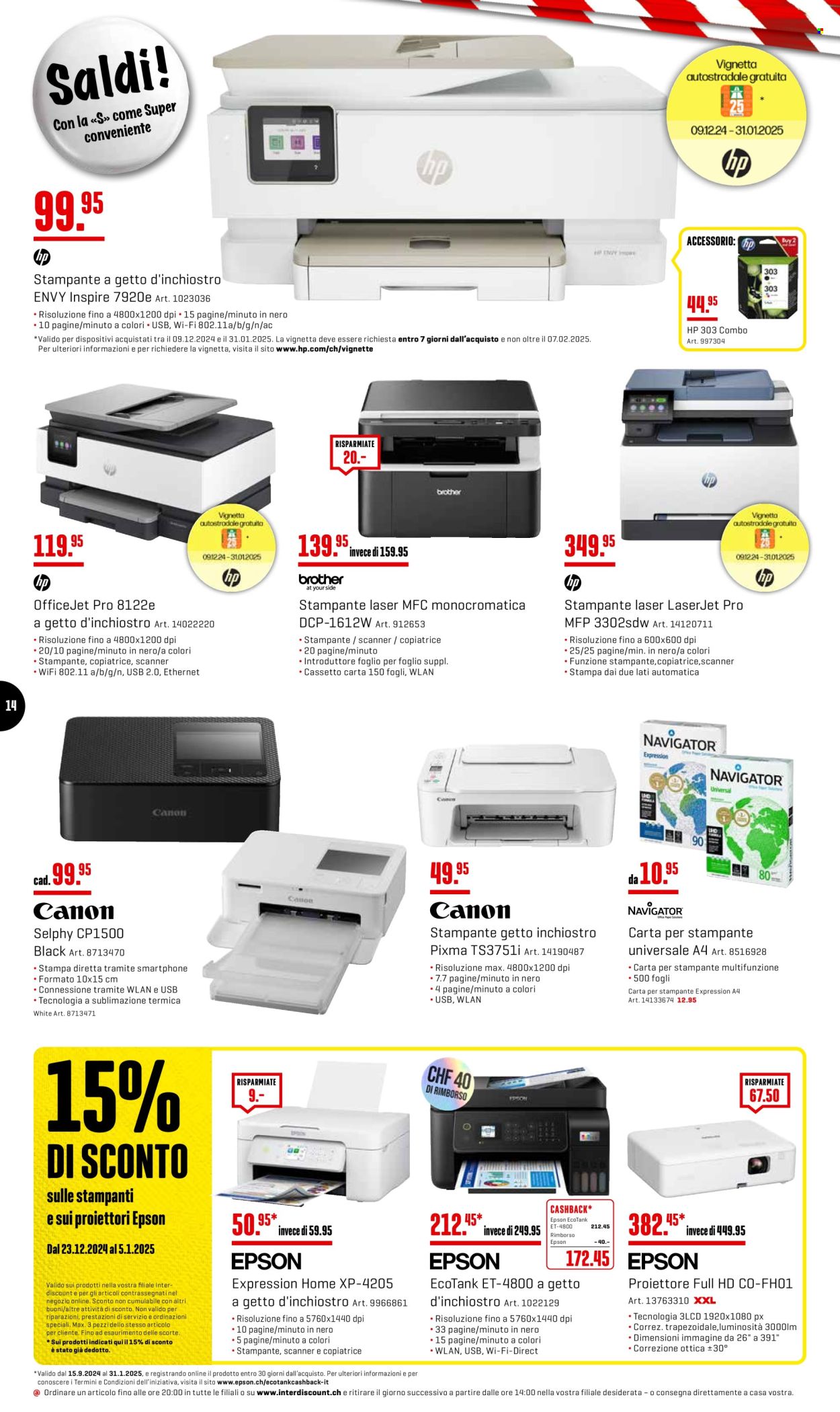 Prospekt Interdiscount - 23.12.2024 - 12.1.2025. Seite 14