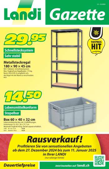 Prospekte Landi - 27.12.2024 - 11.1.2025.