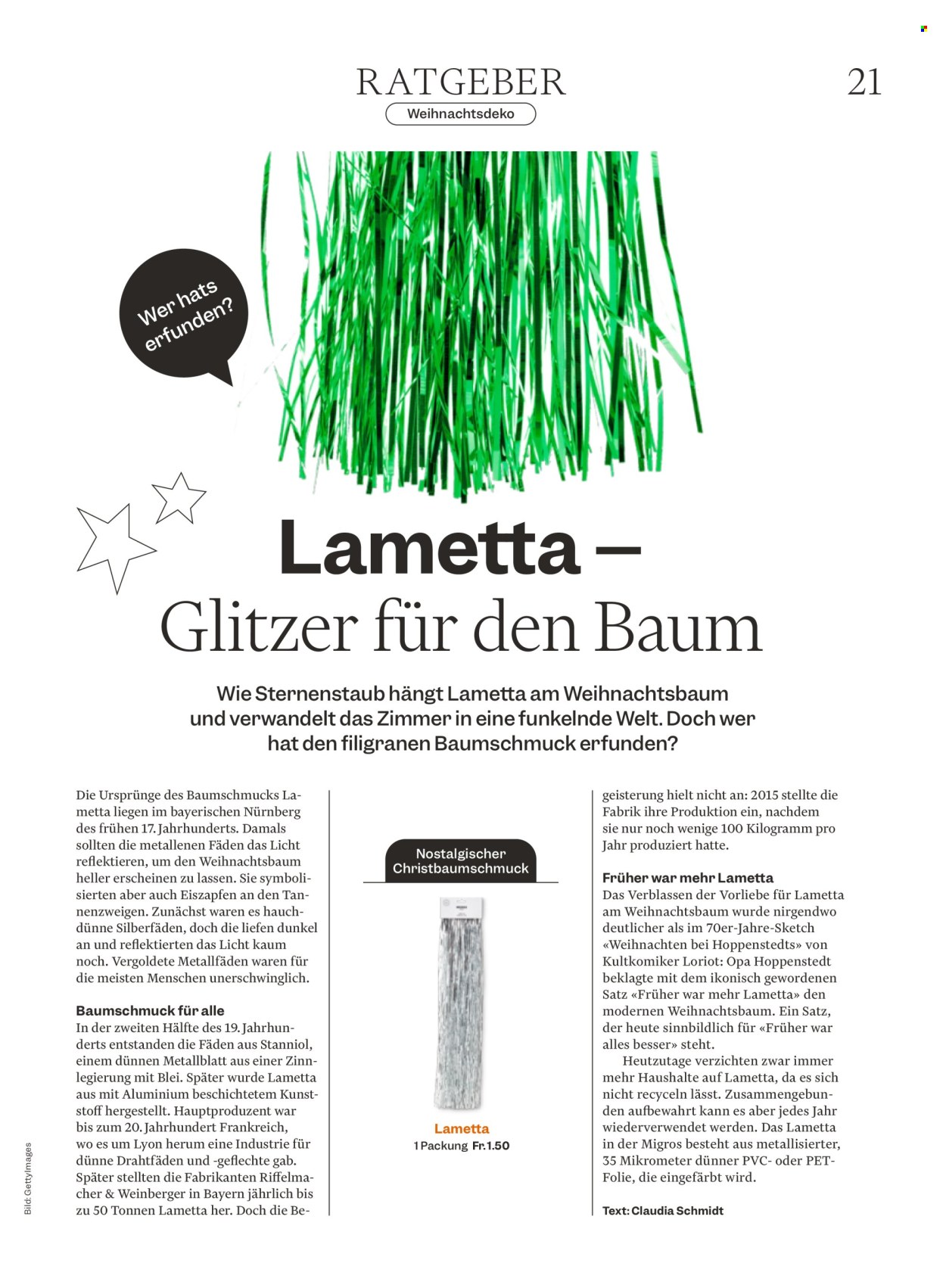 Catalogue Migros. Page 21