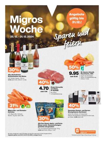 Prospekte Migros - 25.12.2024 - 31.12.2024.