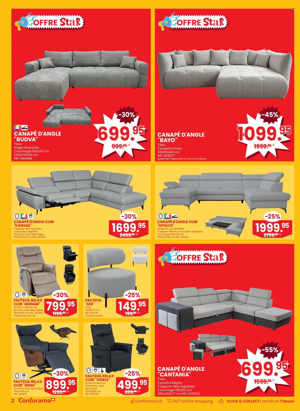 Volantino Conforama - 29.12.2024 - 13.1.2025. Pagina 2