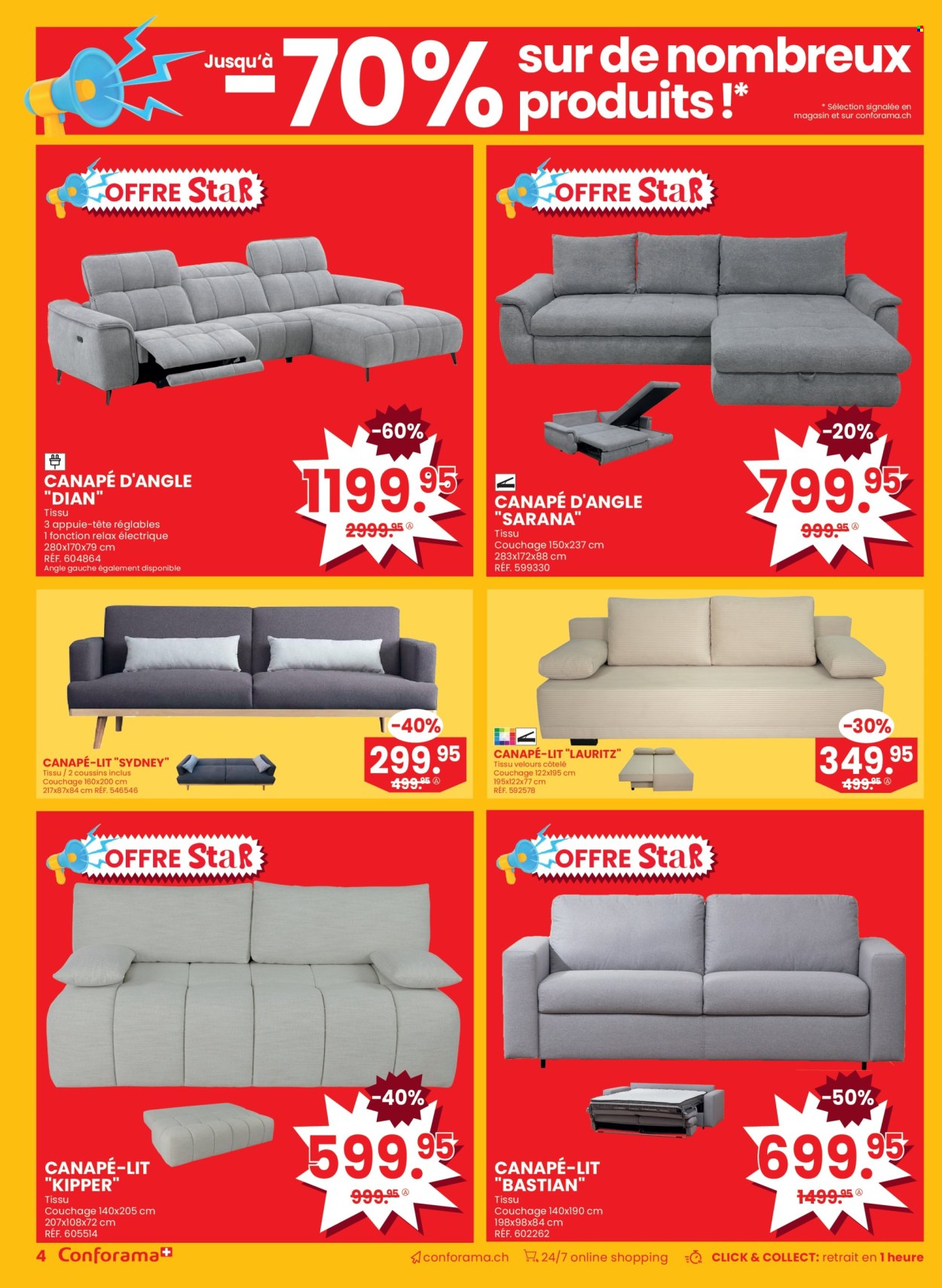 Volantino Conforama - 29.12.2024 - 13.1.2025. Pagina 4