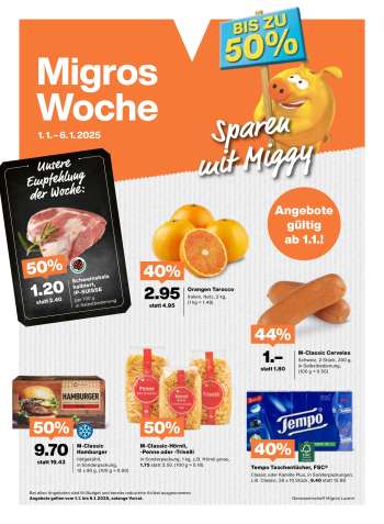 Volantino Migros - 1.1.2025 - 6.1.2025.