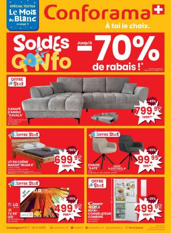 Prospekte Conforama - 7.1.2025 - 20.1.2025.