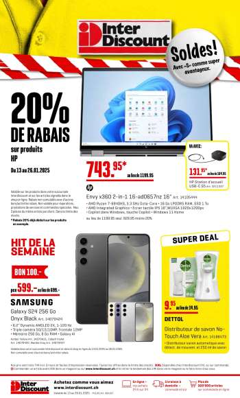 Catalogue Interdiscount - 13.1.2025 - 26.1.2025.