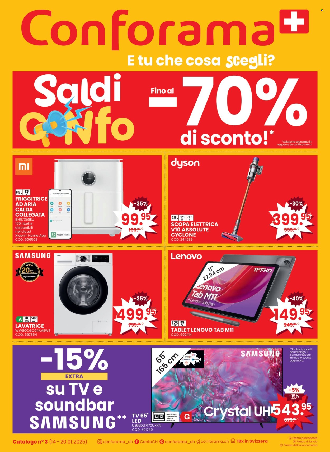 Prospekt Conforama - 14.1.2025 - 20.1.2025. Seite 1