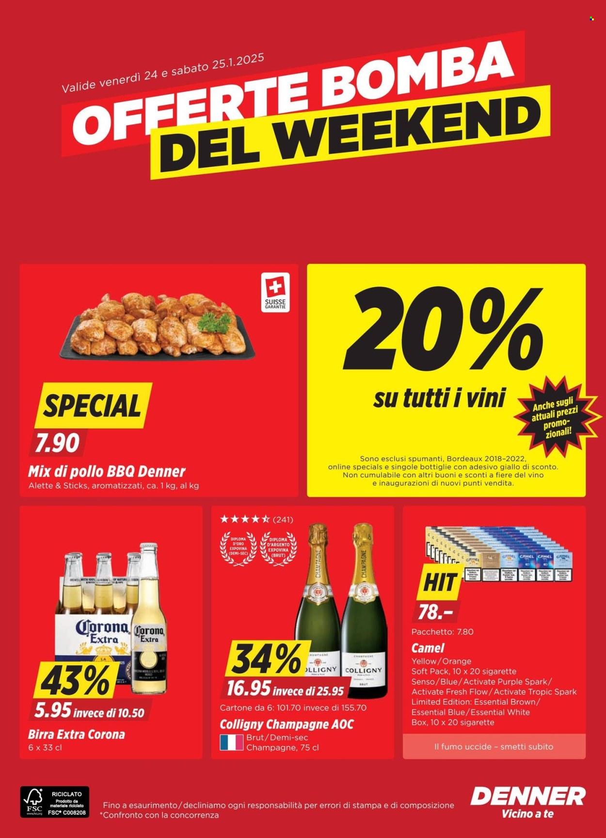 Volantino Denner - 21.1.2025 - 27.1.2025. Pagina 24