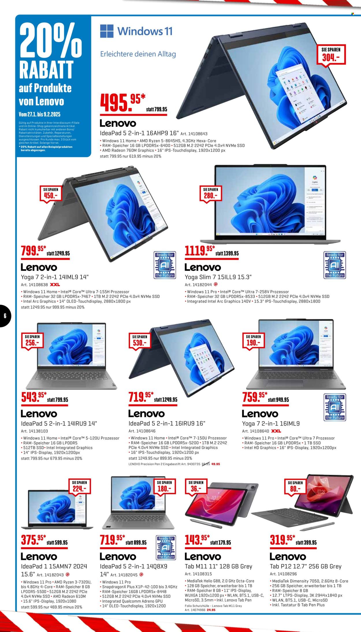Prospekt Interdiscount - 27.1.2025 - 9.2.2025. Seite 6