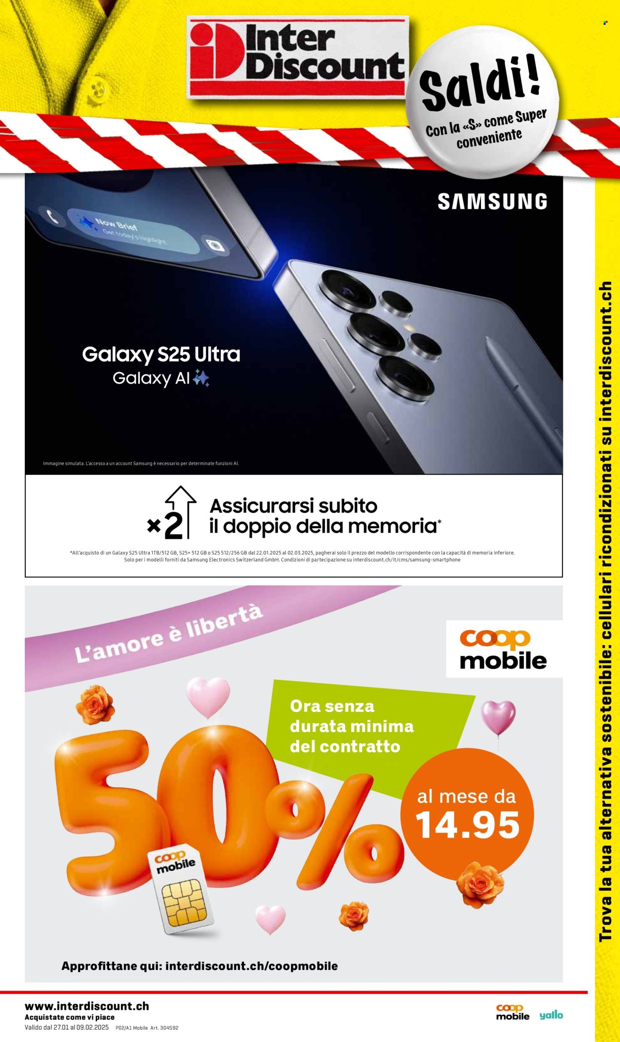Prospekt Interdiscount - 27.1.2025 - 9.2.2025. Seite 1