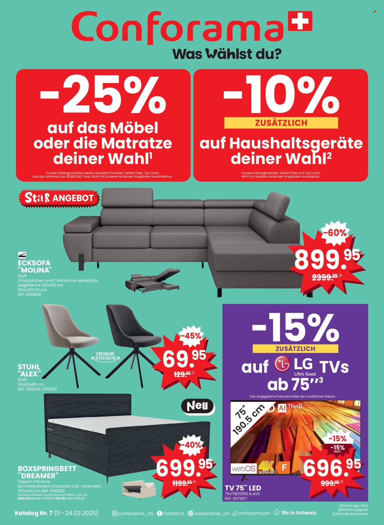 Volantino Conforama - 11.2.2025 - 24.2.2025. Pagina 1