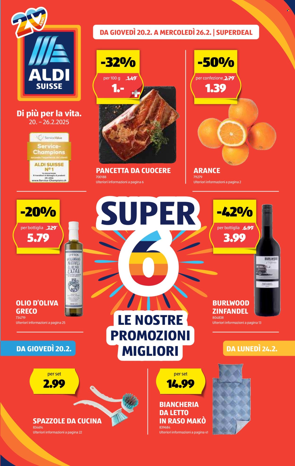Volantino Aldi - 20.2.2025 - 26.2.2025. Pagina 1