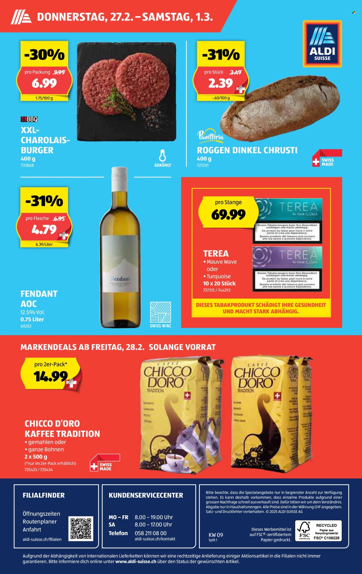 Volantino Aldi - 27.2.2025 - 5.3.2025. Pagina 1