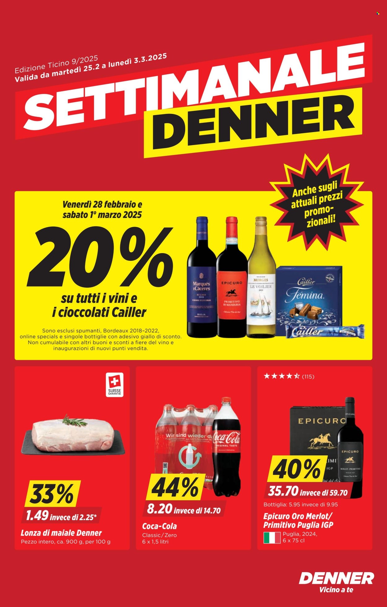 Catalogue Denner - 25.2.2025 - 3.3.2025. Page 1