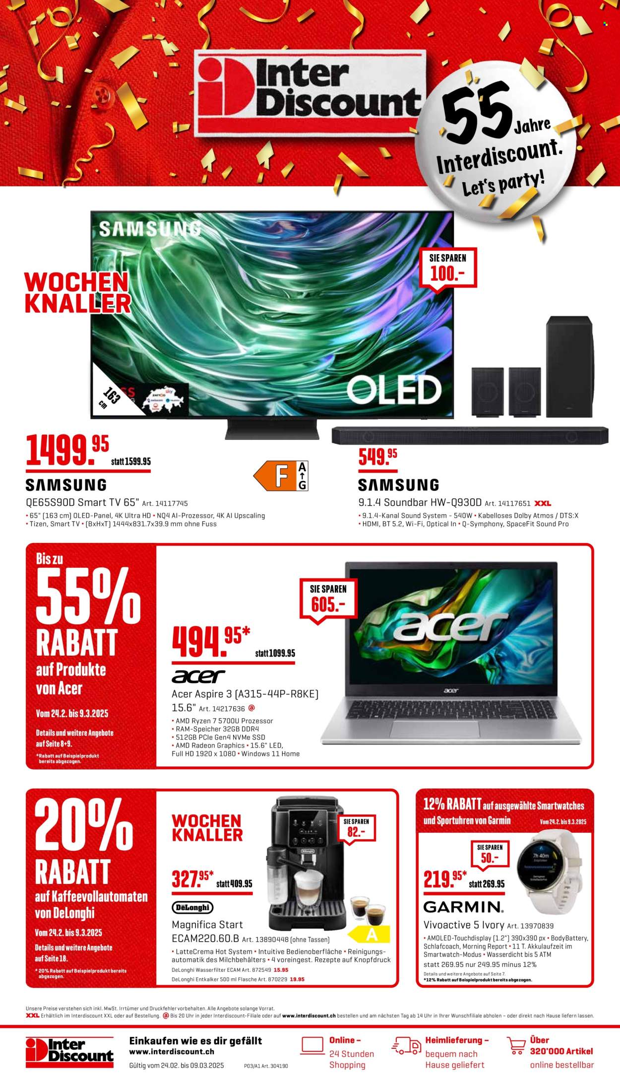 Volantino Interdiscount - 24.2.2025 - 9.3.2025. Pagina 1