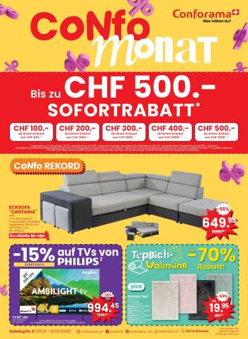 Volantino Conforama - 25.2.2025 - 10.3.2025.
