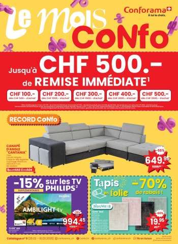 Volantino Conforama - 25.2.2025 - 10.3.2025.