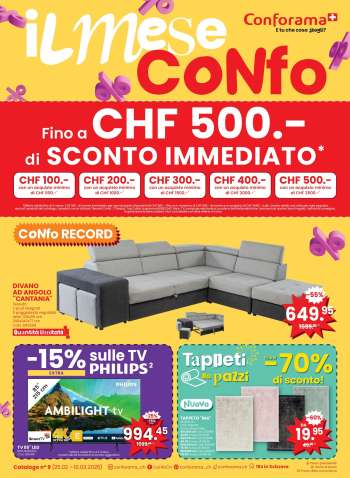 Volantino Conforama - 25.2.2025 - 10.3.2025.