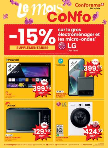 Catalogue Conforama - 18.3.2025 - 24.3.2025.