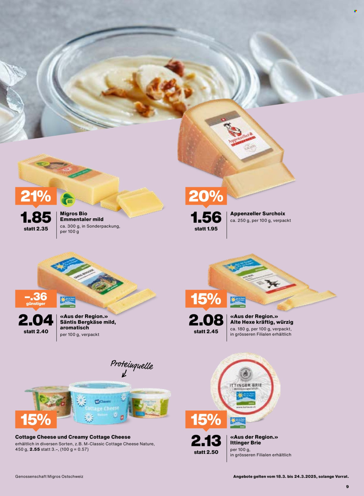 Prospekt Migros - 19.3.2025 - 24.3.2025. Seite 9