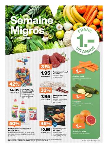 Catalogue Migros - 18.3.2025 - 24.3.2025.