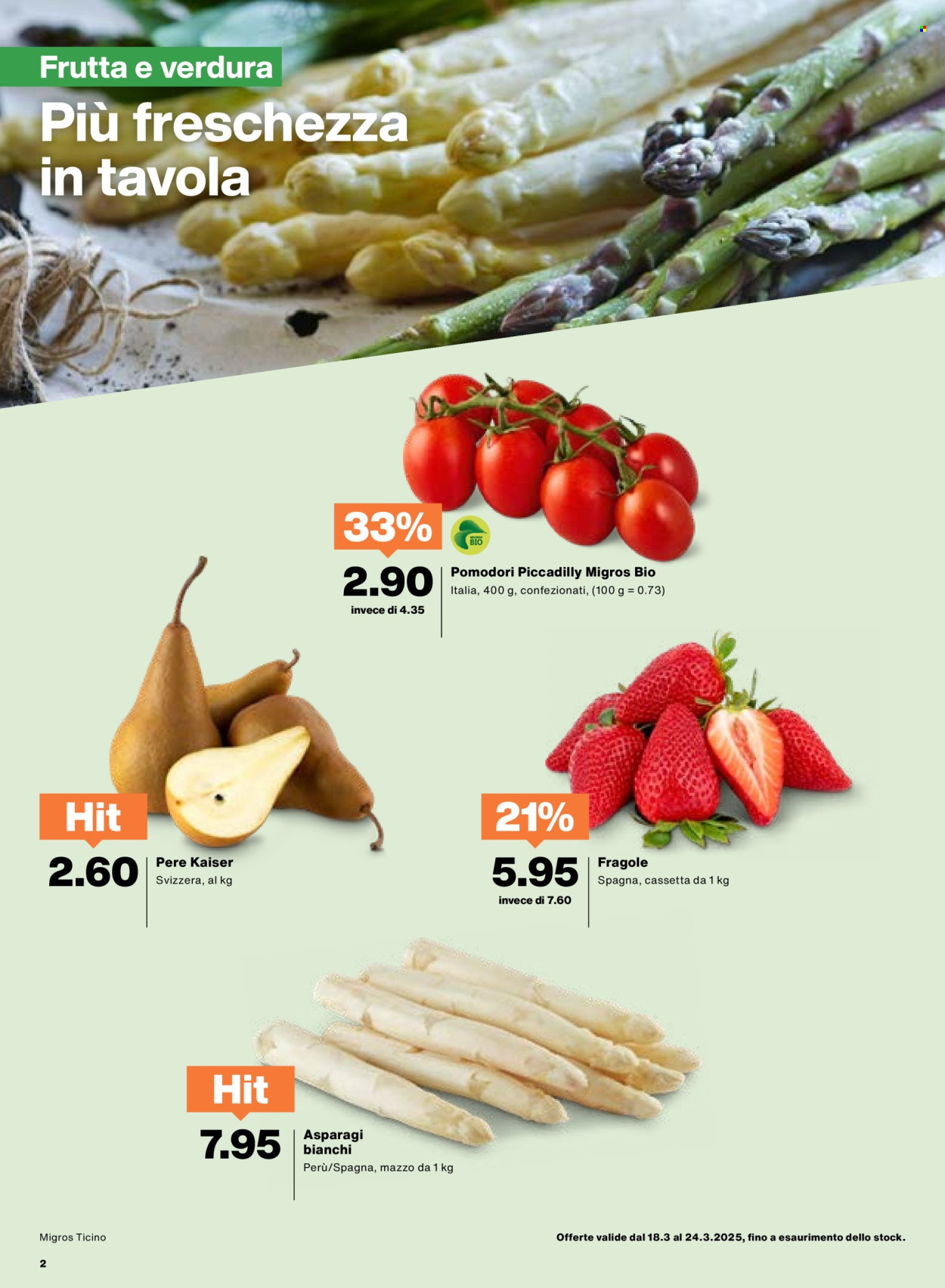 Prospekt Migros - 18.3.2025 - 24.3.2025. Seite 2