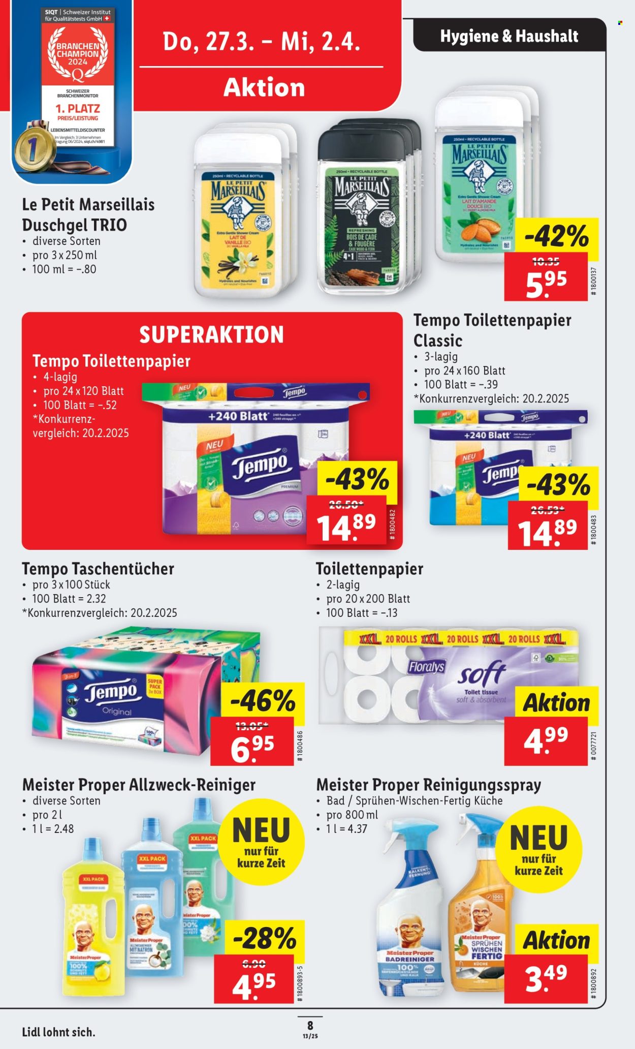 Prospekt Lidl - 27.3.2025 - 2.4.2025. Seite 8