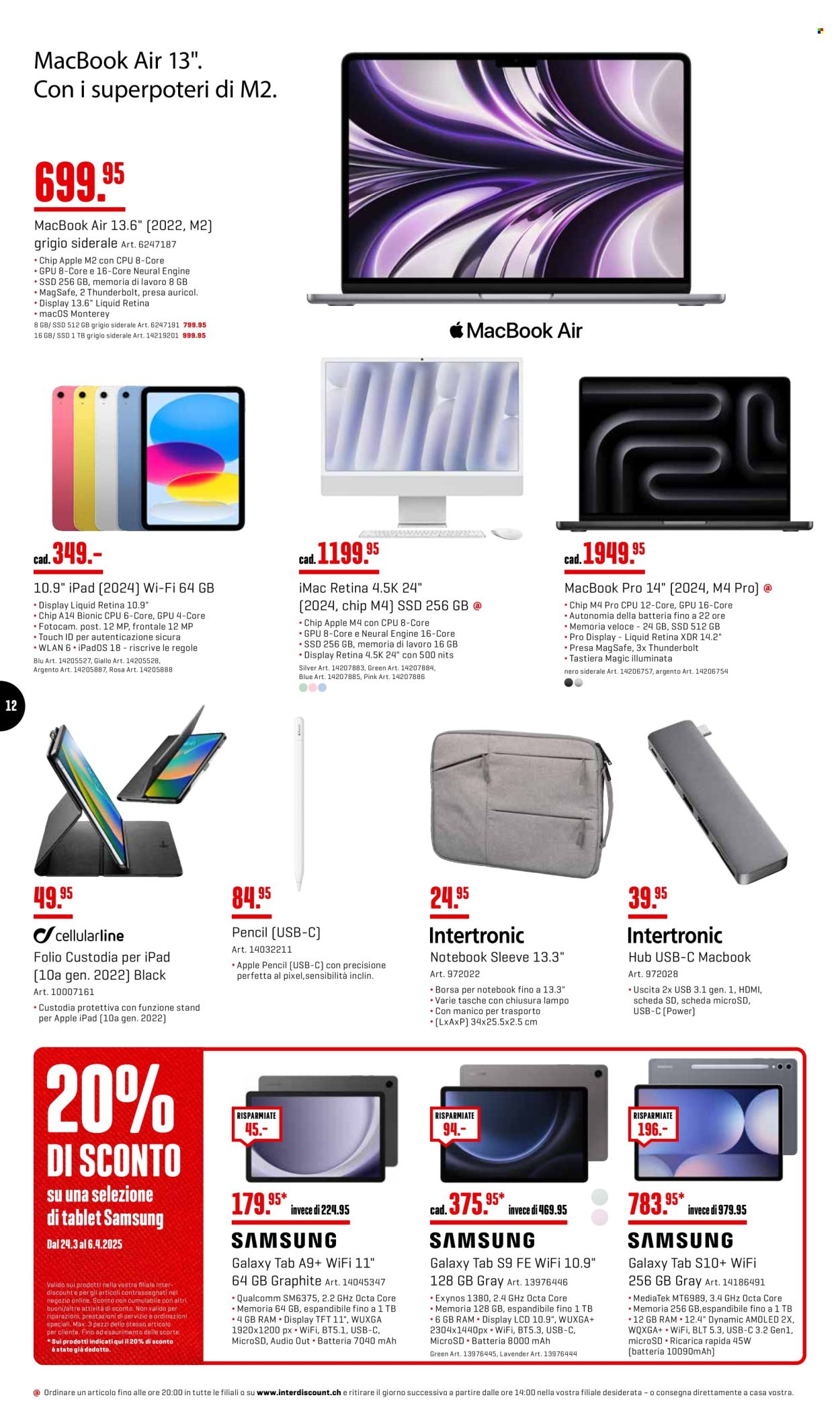 Catalogue Interdiscount - 24.3.2025 - 6.4.2025. Page 12