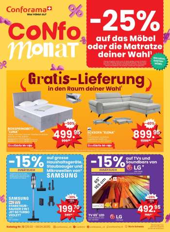 Catalogue Conforama - 25.3.2025 - 8.4.2025.