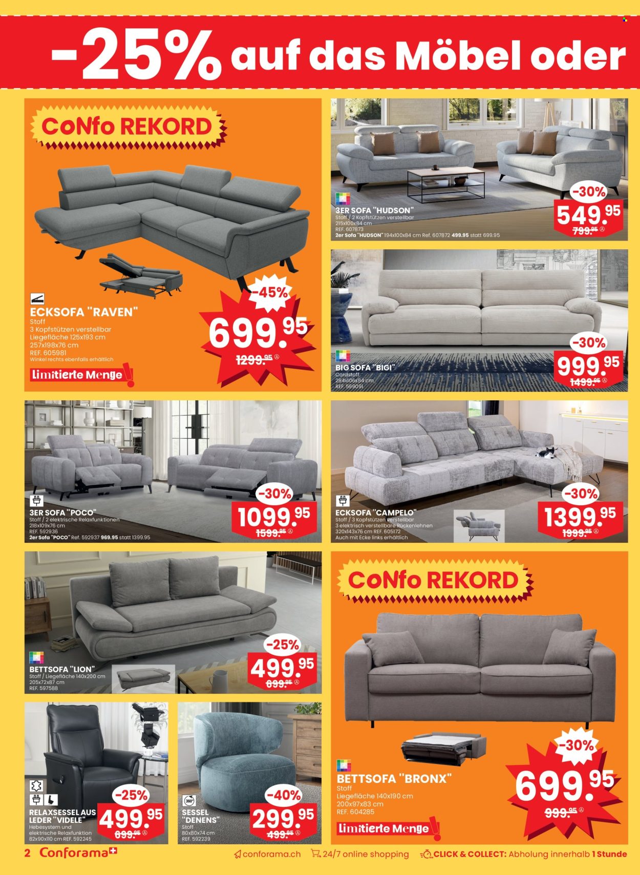Volantino Conforama - 25.3.2025 - 8.4.2025. Pagina 2