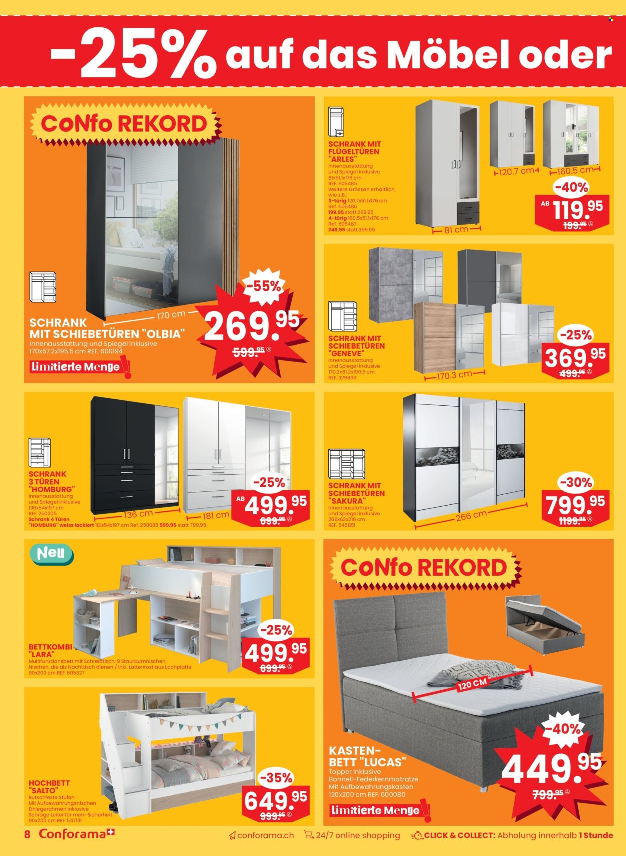 Volantino Conforama - 25.3.2025 - 8.4.2025. Pagina 8