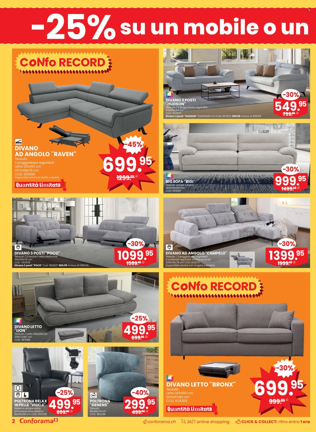 Volantino Conforama - 25.3.2025 - 8.4.2025. Pagina 2