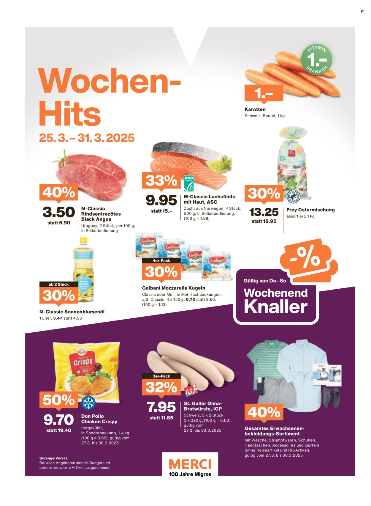 Prospekt Migros - 25.3.2025 - 31.3.2025. Seite 56